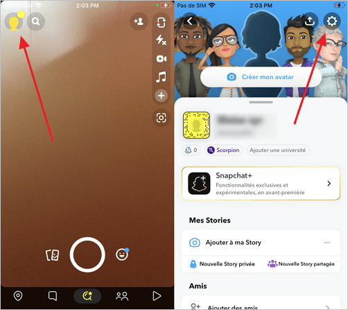vider le cache Snapchat sur iPhone