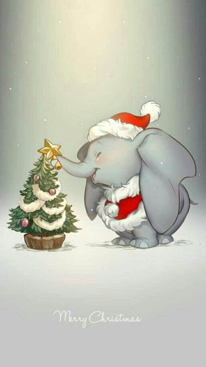 fonds d'écran de Noël éléphant