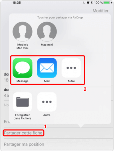 enregistrer les contacts sur SIM iPhone