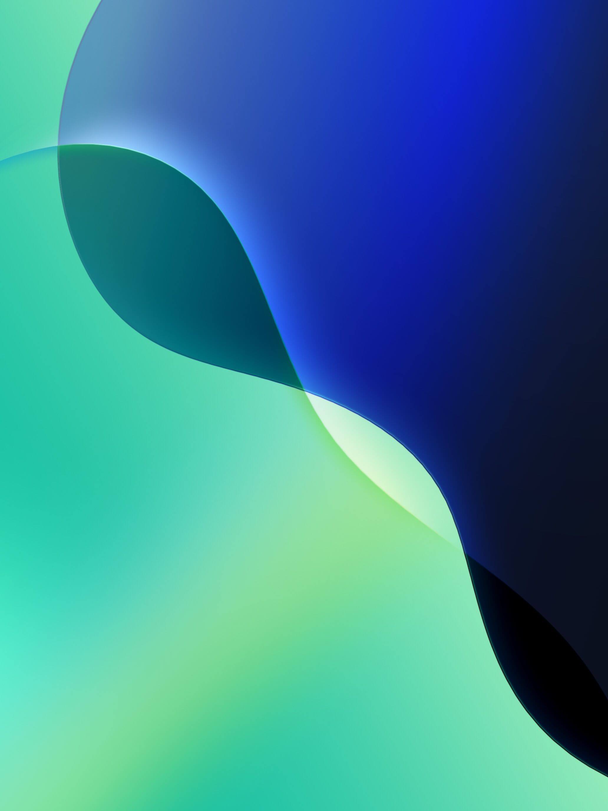 fond d'écran d'Apple iOS 18 - Vert (clair)