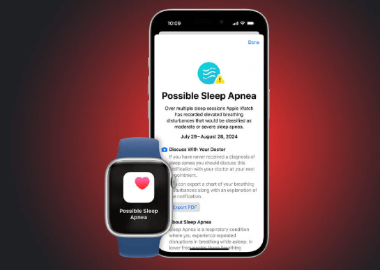 Détection de l'apnée du sommeil iOS 18