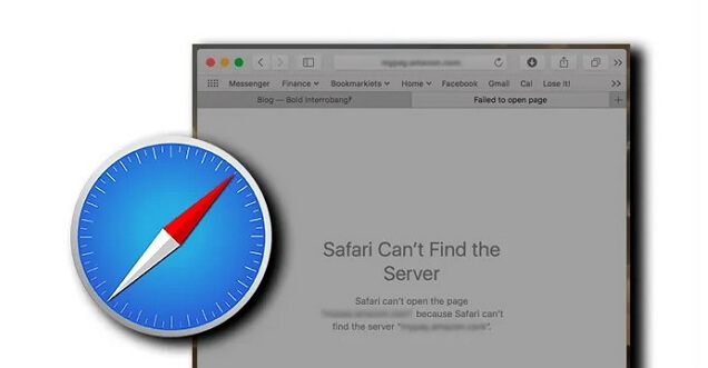 Safari ne parvient pas à trouver le serveur