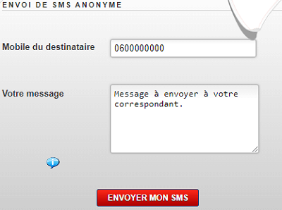 sms anonyme