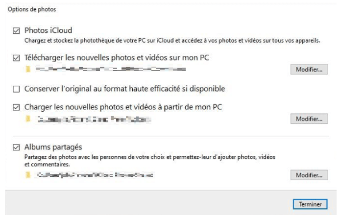 transférer des photos d'iCloud vers un PC Windows 10