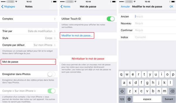 Comment modifier le mot de passe de Notes sur l'iPhone et l'iPad