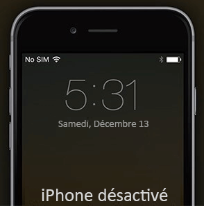 iphone désactivé