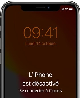 iphone désactivé