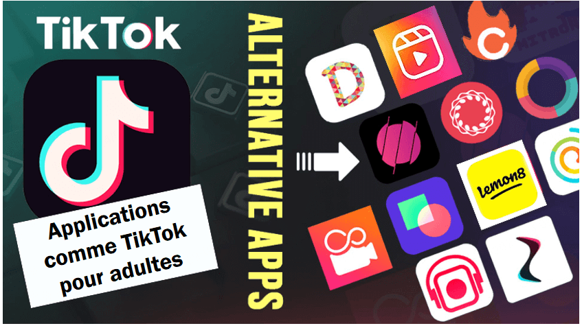 Les 10 applications comme TikTok pour adultes en 2024