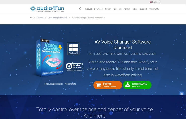 application modificateur de voix gratuit AV Voice Changer