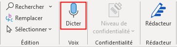 dictÃ©e vocale dans Microsoft Word