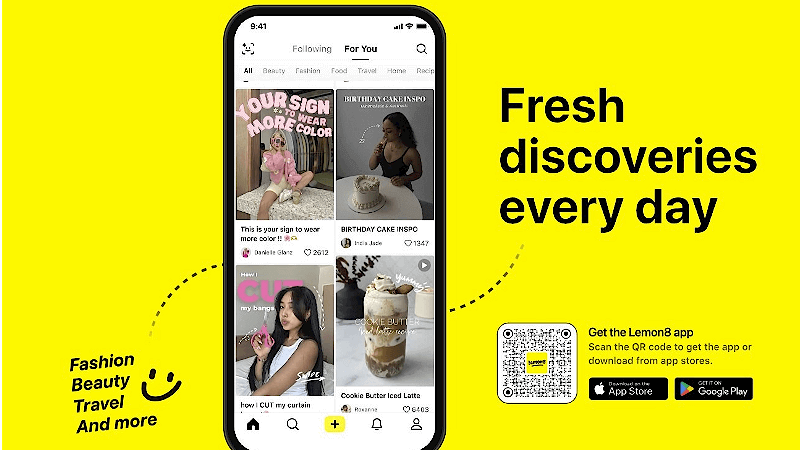 lemon8, applications comme TikTok pour adultes