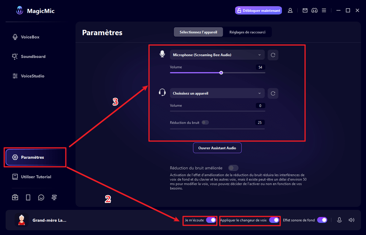 Configuration dans magicmic