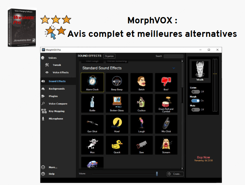 Avis sur le changeur de voix MorphVOX