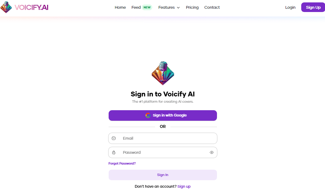 créez un compte Voicify AI pour créer la voix Kaaris IA