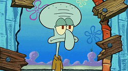 squidward, personnage avec un gros nez