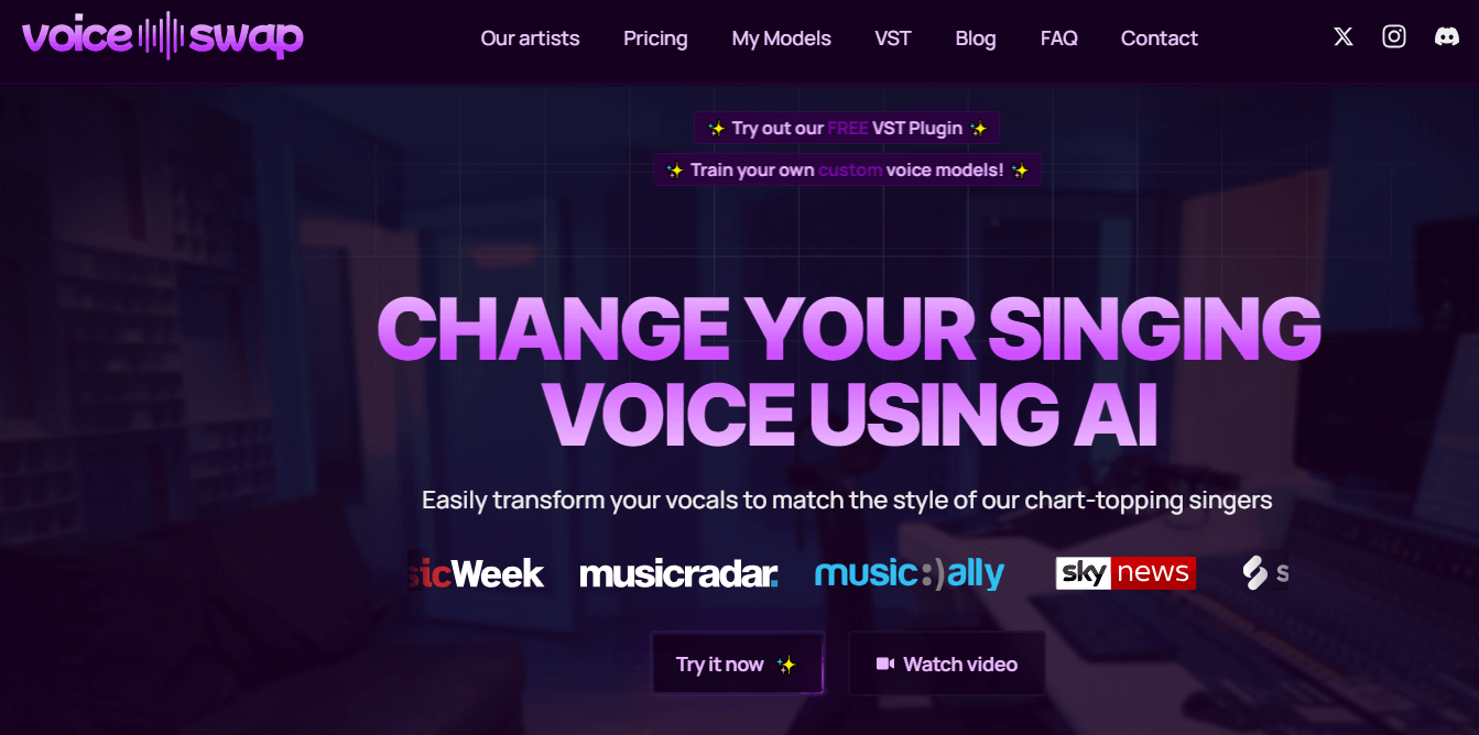 Voiceswap, logiciel qui permet de faire chanter l'IA