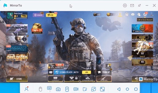 Jouer à Call of Duty Mobile sur PC avec Mirrorto