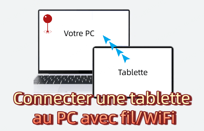 Comment connecter une tablette au PC avec fil / WiFi en  2025 