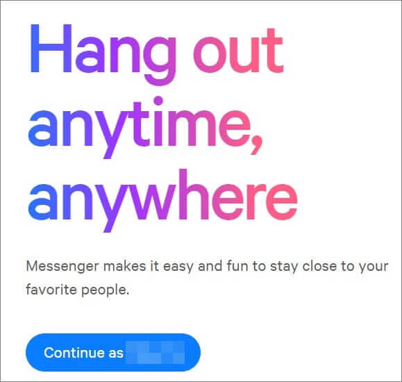 télécharger Facebook Messenger sur PC depuis le site officiel