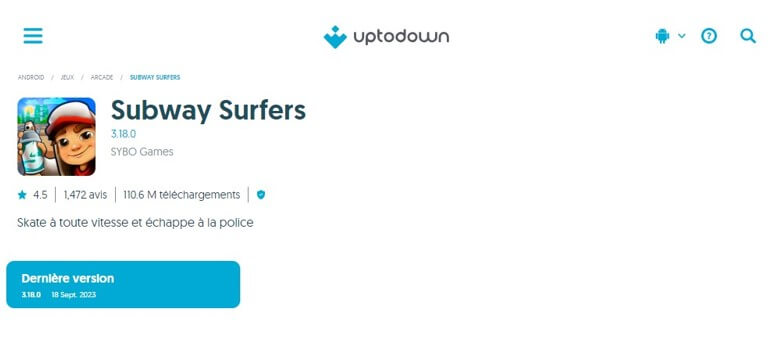 Télécharger Subway Surfers via Uptodown