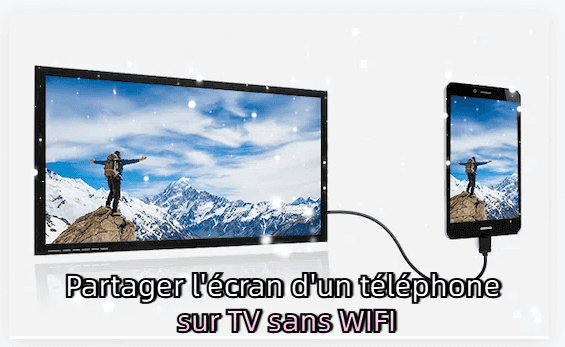 Partager l’écran de son téléphone sur une TV sans WiFi