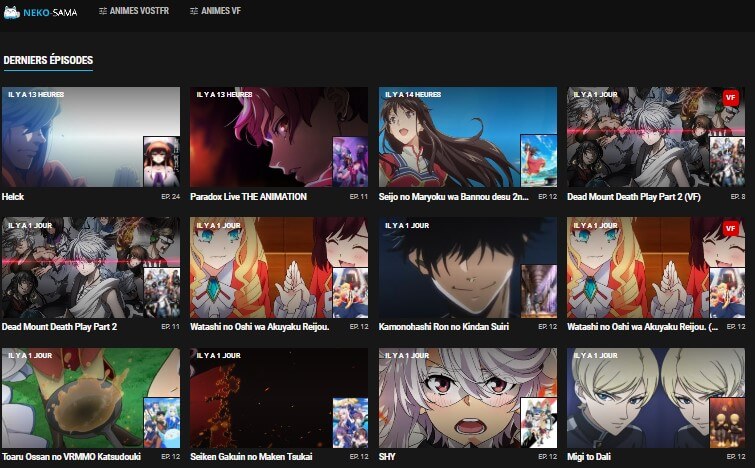 Site gratuit pour regarder des animes-Neko-Sama