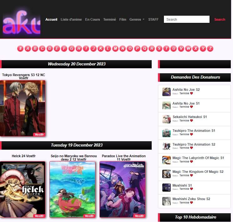 Site de streaming anime gratuit-OtakuFR
