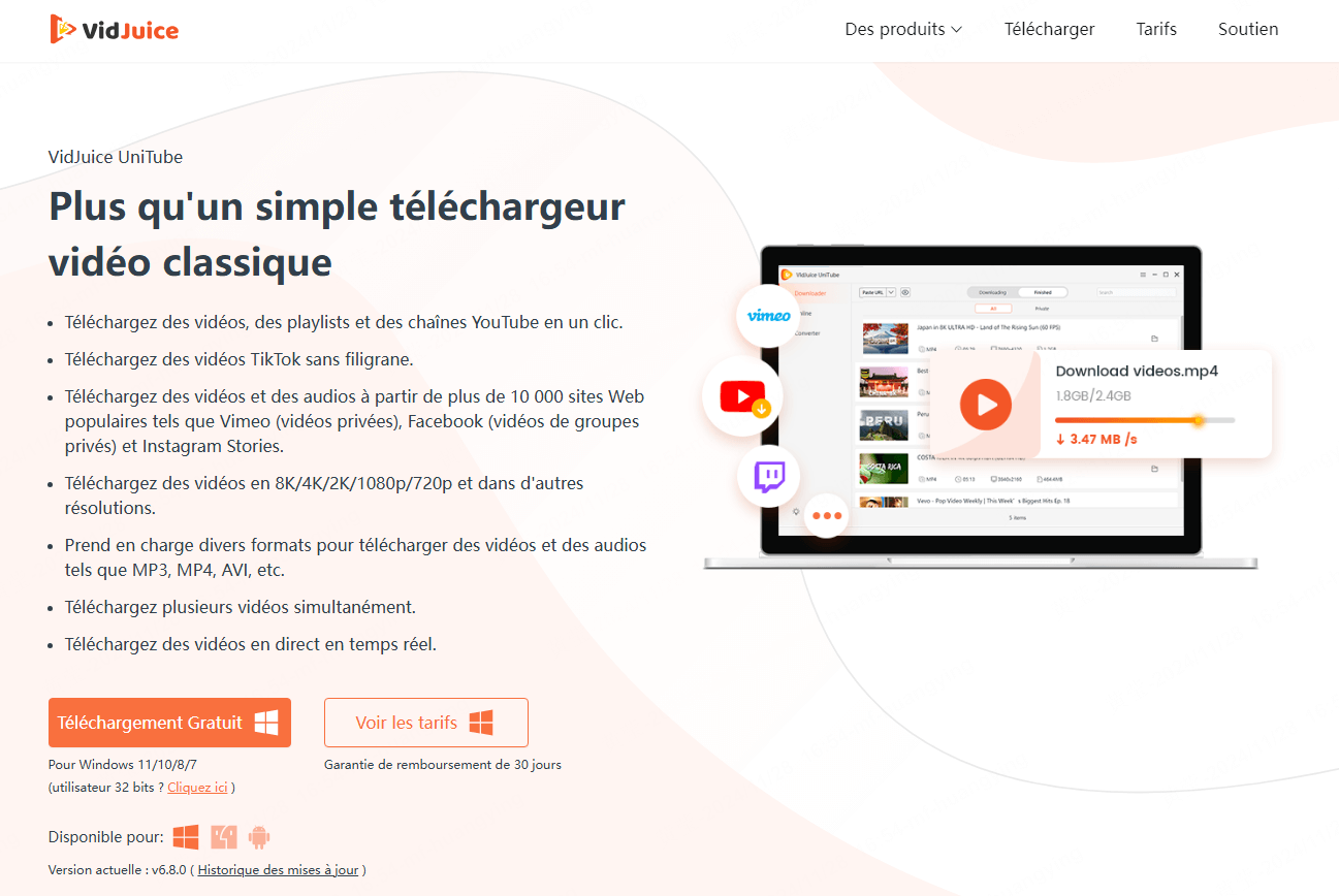 utiliser Vidjuice pour télécharger la vidéo OnlyFans sur pc et Android