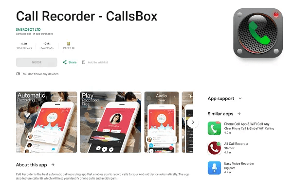 Call Recorder – CallsBox