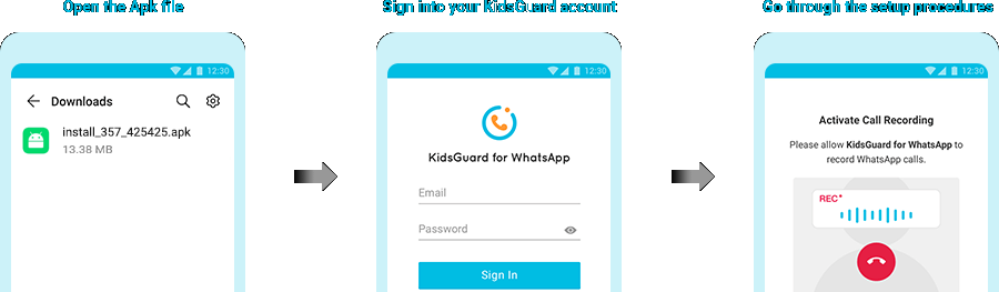 Connectez-vous à Kidsguard pro