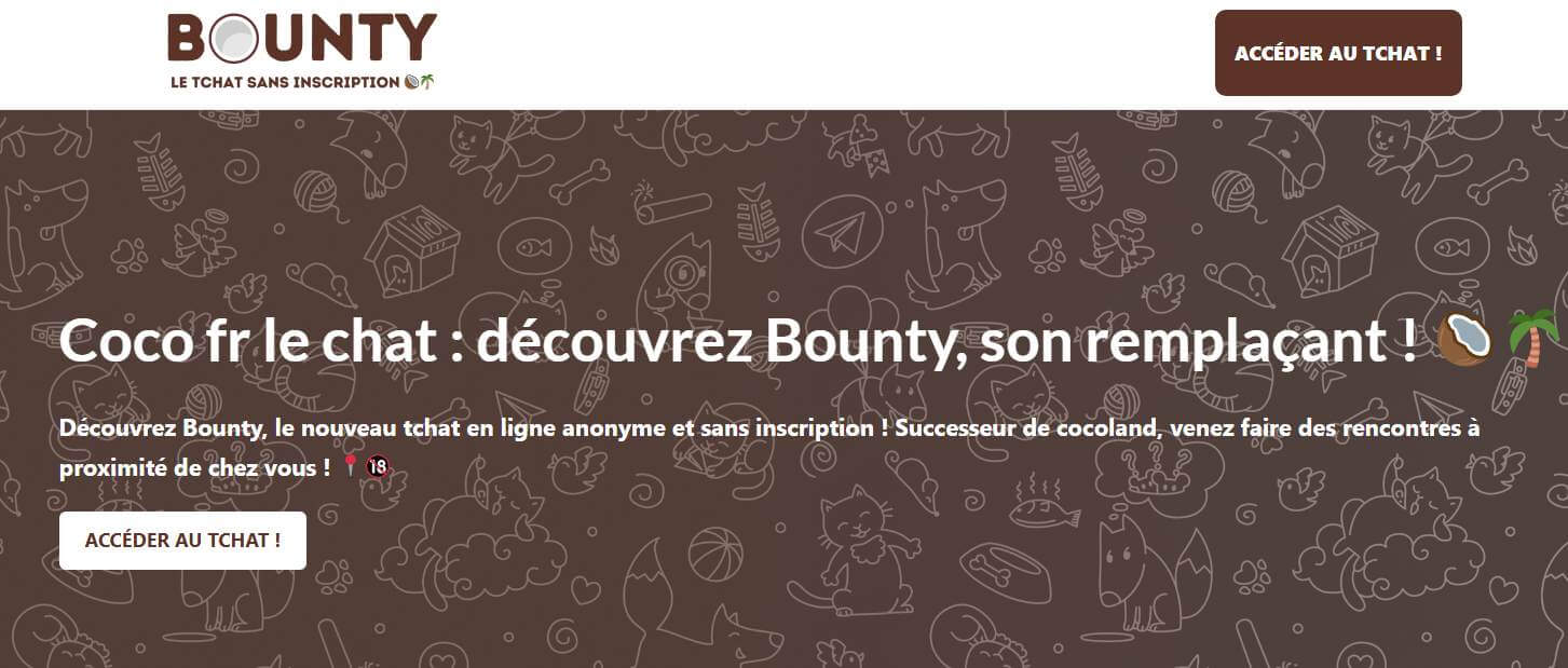 Bounty, site de chat gratuit comme coco