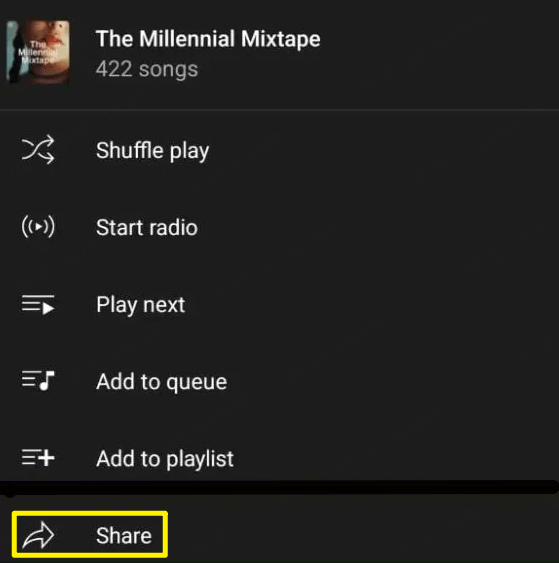 Copier le lien YouTube pour télécharger de la musique