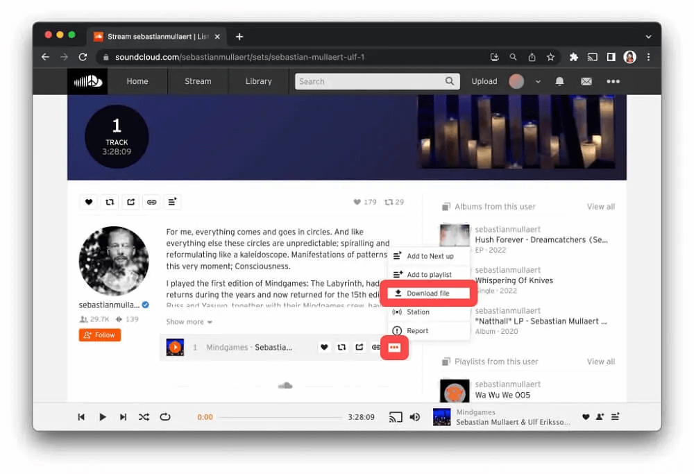 Téléchargement de SoundCloud MP3