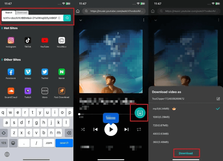 Télécharger YouTube musique pour l'écouter hors ligne