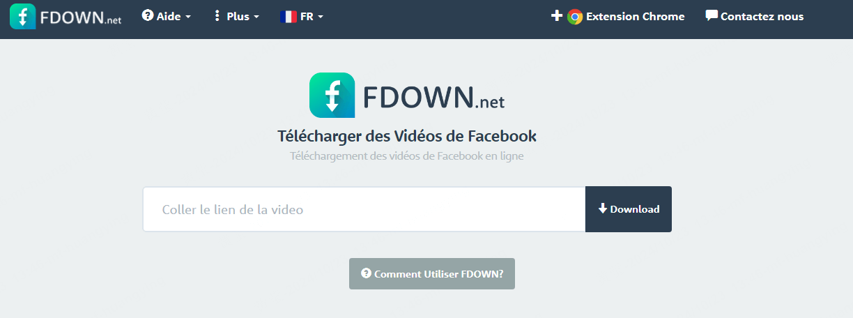 Téléchargement de vidéo Facebook