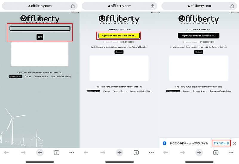 Comment utiliser offliberty pour télécharger des vidéos depuis Smartphone