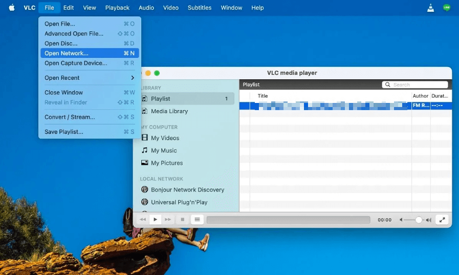 ouvrir un flux réseau dans VLC