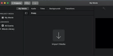 Ajouter des fichiers MOV iMovie