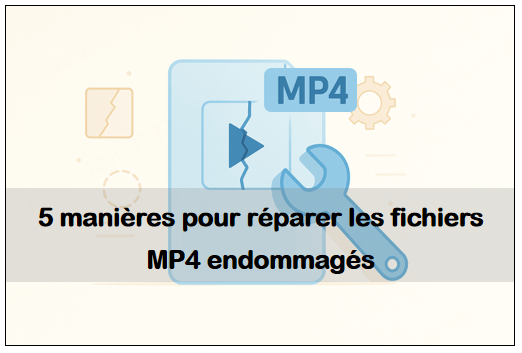5 manières pour réparer les fichiers vidéos MP4 endommagés gratuitement