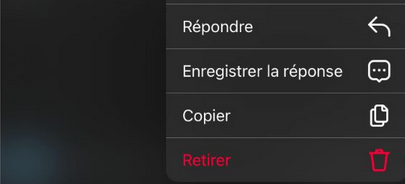 Comment supprimer/retirer un message Instagram