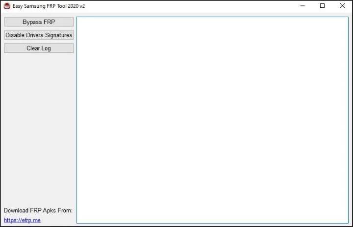 interface d'Easy Samsung FRP Tool 2020 v2