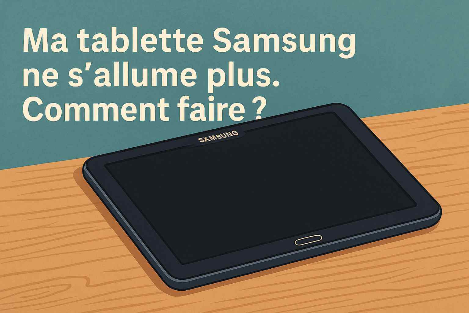 Ma tablette Samsung ne s’allume plus : causes et solutions simples
