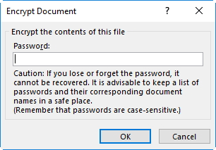 entrez le mot de passe du document Word