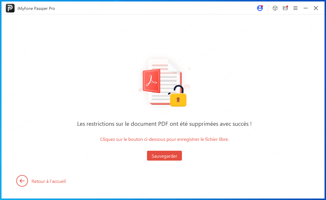 Supprimer des restrictions de PDF