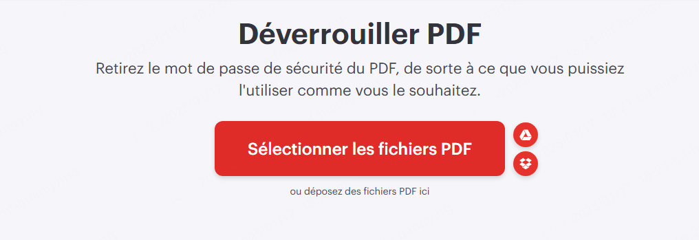 Supprimer le mot de passe PDF sans mot de passe en ligne