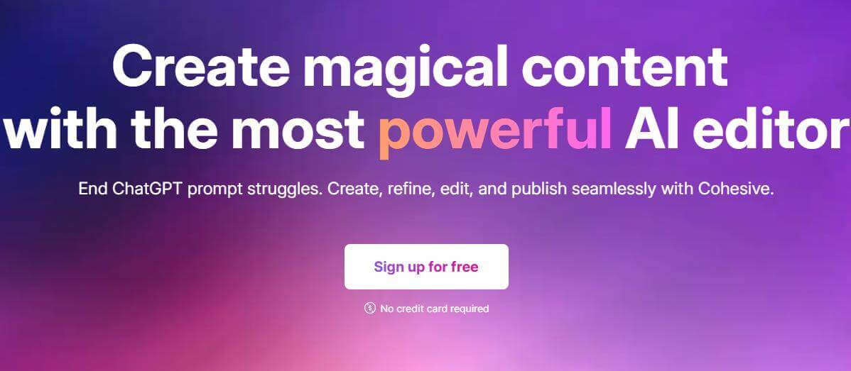 Cohesive AI, générateur de jingle IA rapide en ligne