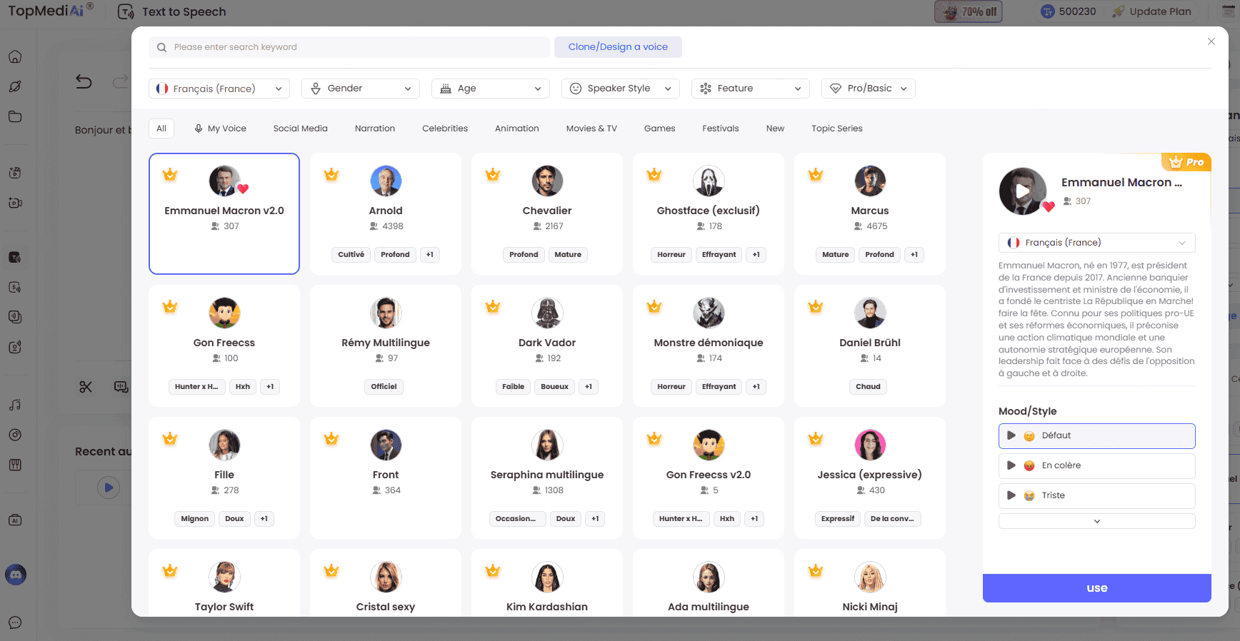 TopMedia AI – Générateur de voix off TikTok gratuit en ligne