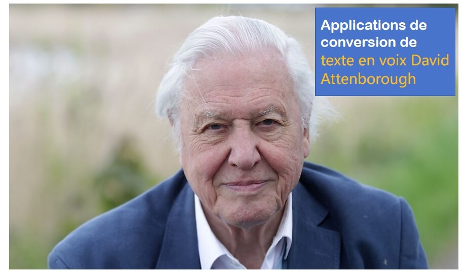 Exemples d'utilisation de la voix de david attenborough pour la synthèse vocale