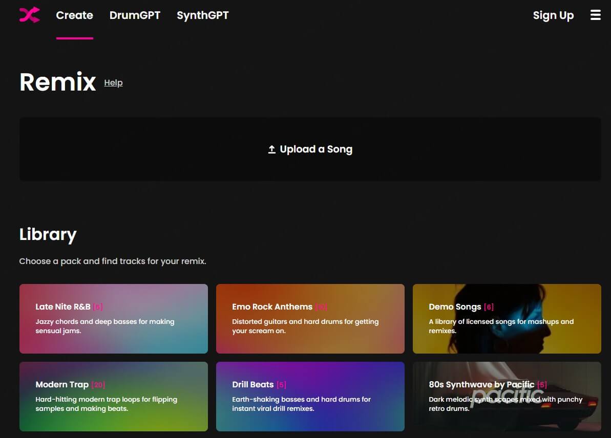Fadr – Remixeur de musique IA en ligne