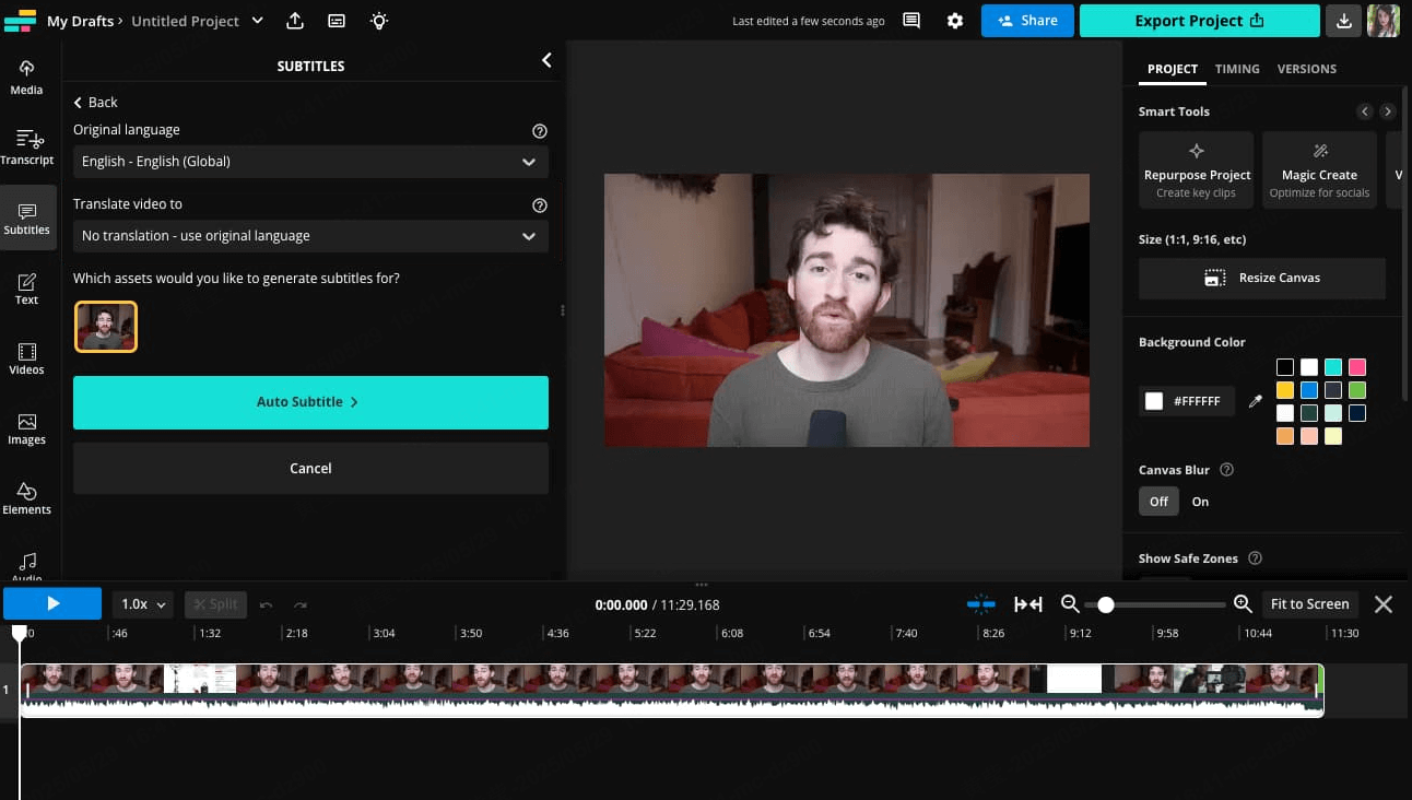 Kapwing, un outil en ligne qui permet de traduire et de sous-titrer des vidéos 